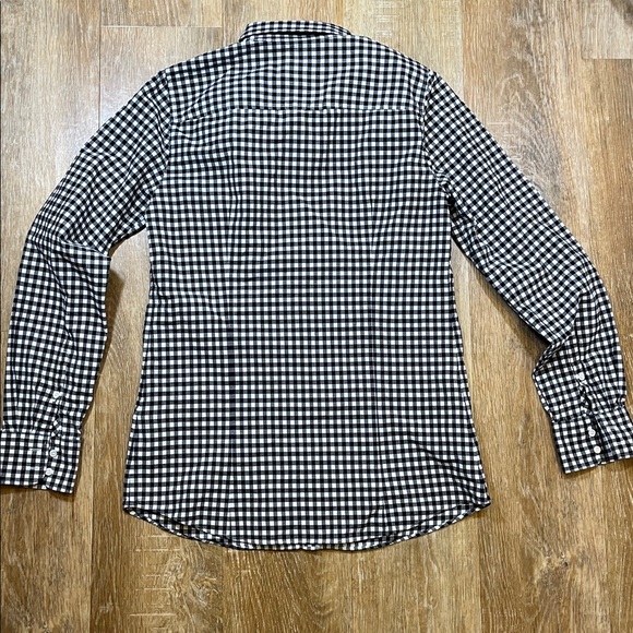 J. Crew Black White Gingham The Perfect Shirt Women's 8 Tall EUC Cotton Checked - Picture 5 of 10
